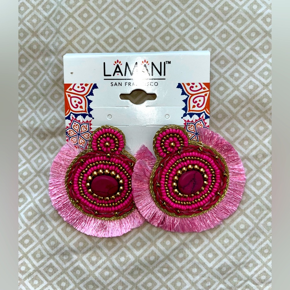Pink earrings